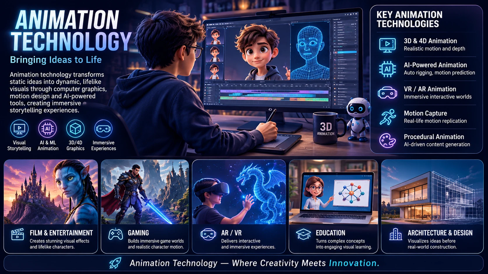 Animation technology visual overview